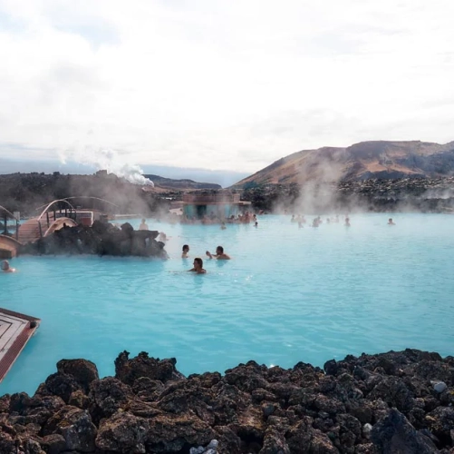 Baignade au Blue Lagoon 