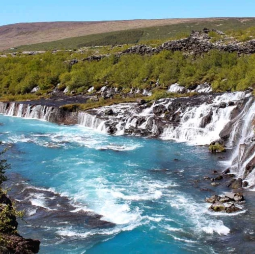 Chutes de Barnafoss et Hraunfossar