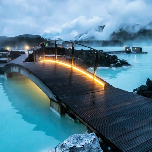 Le Blue Lagoon en fin de journée