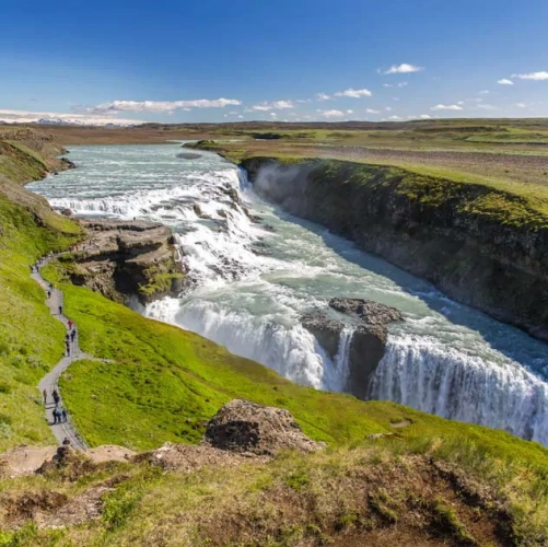 Les multiples chutes de Gullfoss