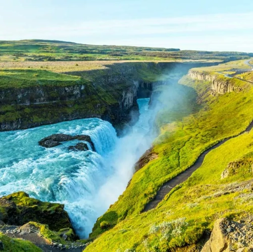 La célèbre cascade de Gullfoss