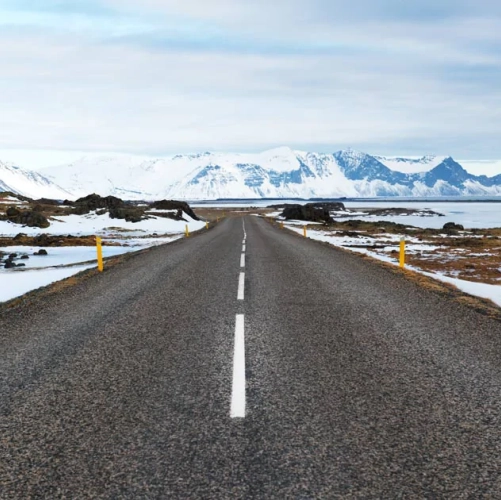 La route 1 à travers les paysages de l'Est