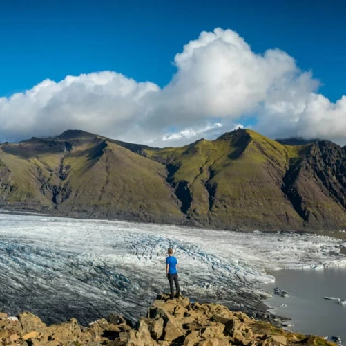 Vue panoramique sur le Skaftafellsjökull