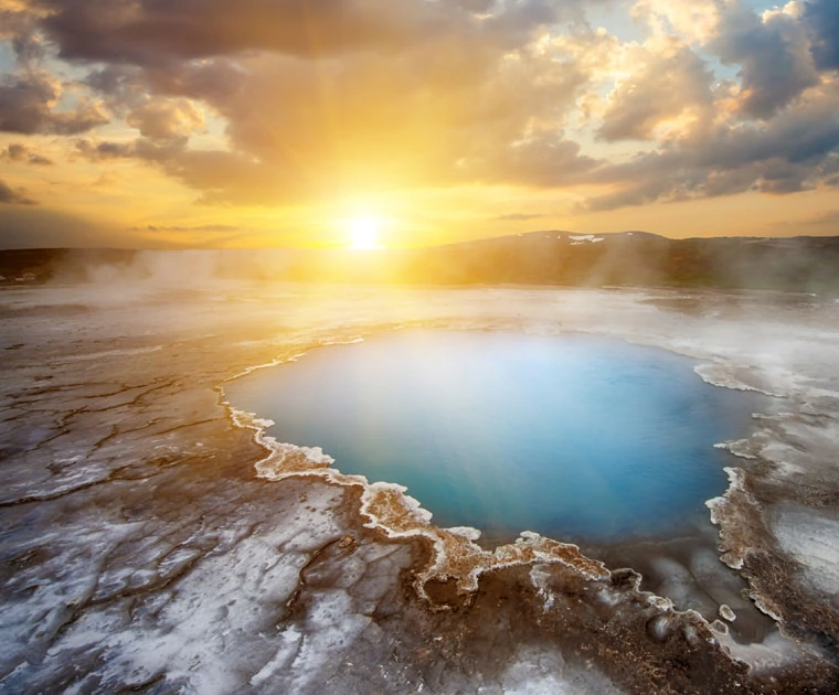 L'oasis géothermal et système volcanique de Hveravellir