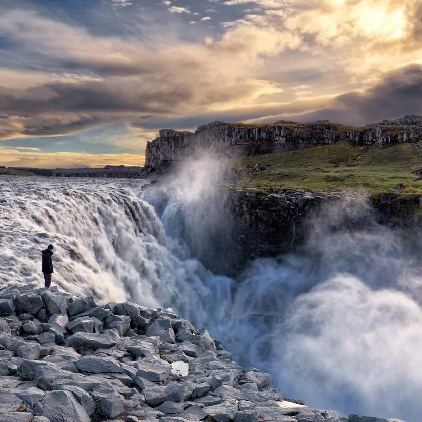 Les chutes de Dettifoss au Nord-Est de l'Islande