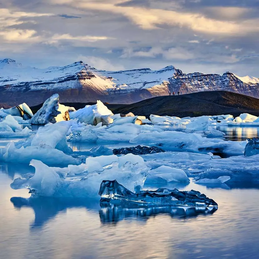 Le lagon glaciaire du Jokulsarlon en Islande