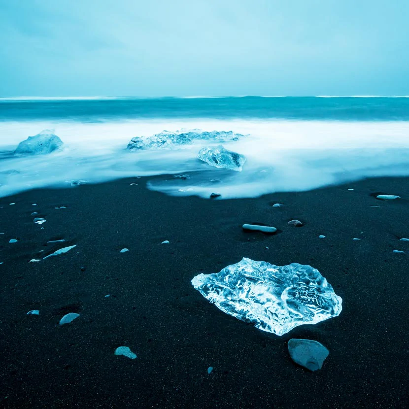 La plage de diamants en Islande